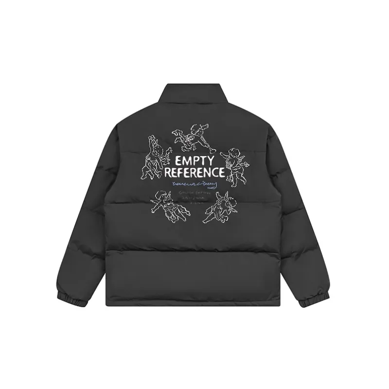 EMPTY REFERENCE Puffer Jacket Unisex Black-1