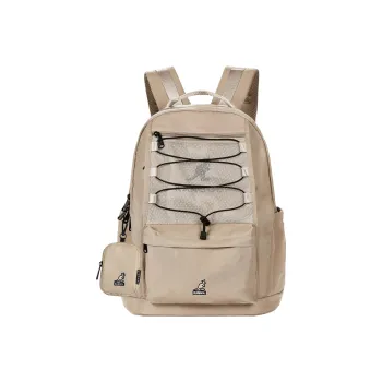 KANGOL Nylon Students Commute Backpack Large Size Unisex Khaki/Black