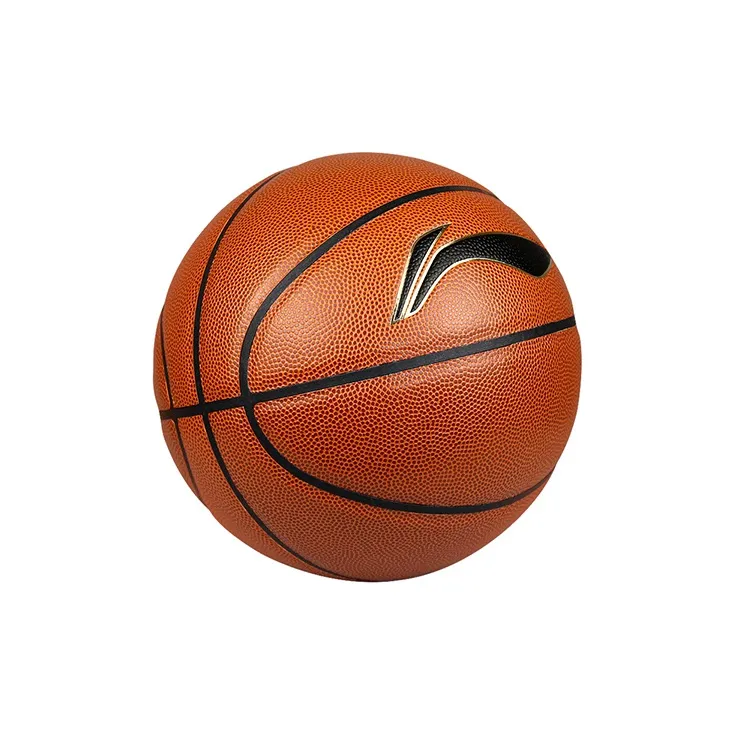LiNing PU Basketball Brown Size 5 Training Unisex-0