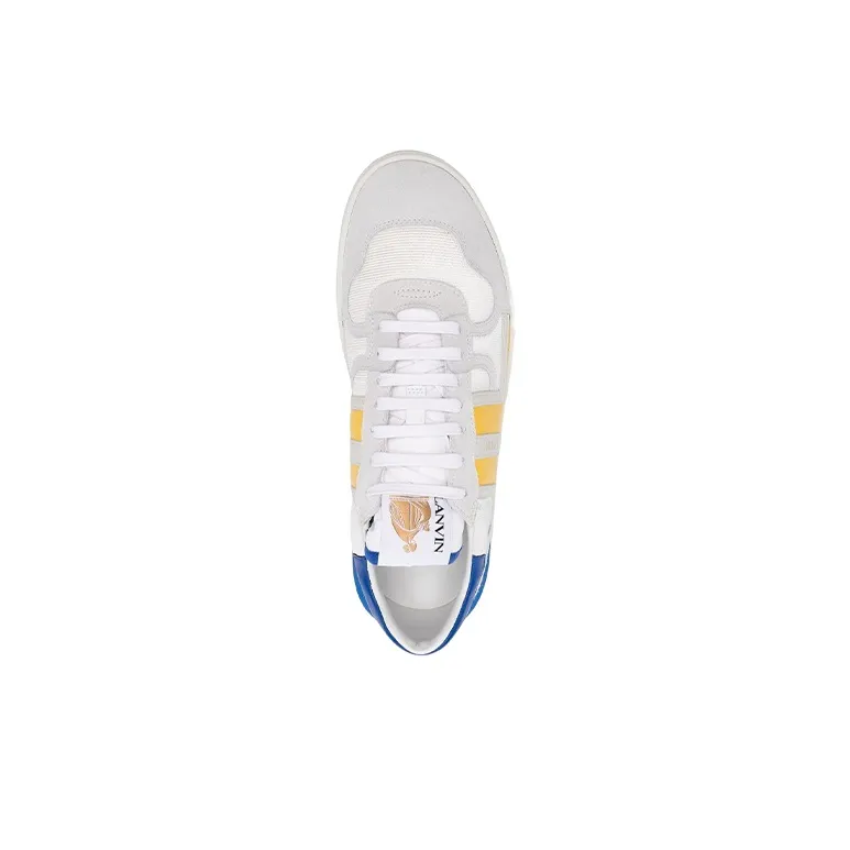 Lanvin Clay Low Top White Yellow Blue-3