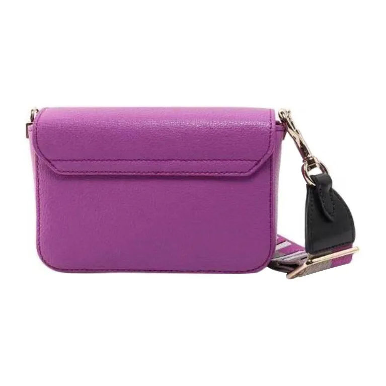 Furla Metropolis Collection Leather Shoulder Bag Crossbody Bag Women's Purple-2