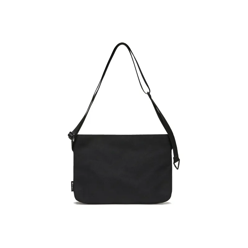 Champion Fabric Shoulder Bag Unisex Black/Ballet Blue-1