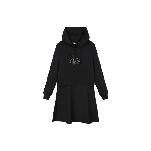 FILA Long-Sleeved Dresses Women's Black