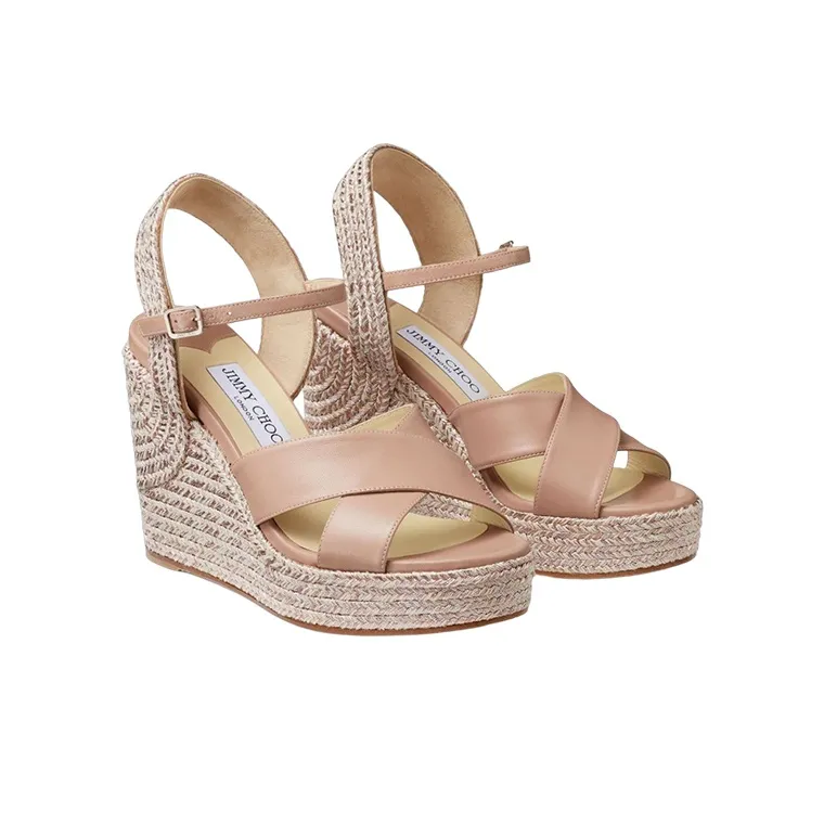 Jimmy Choo Dellena 100mm Wedge Sandals-1