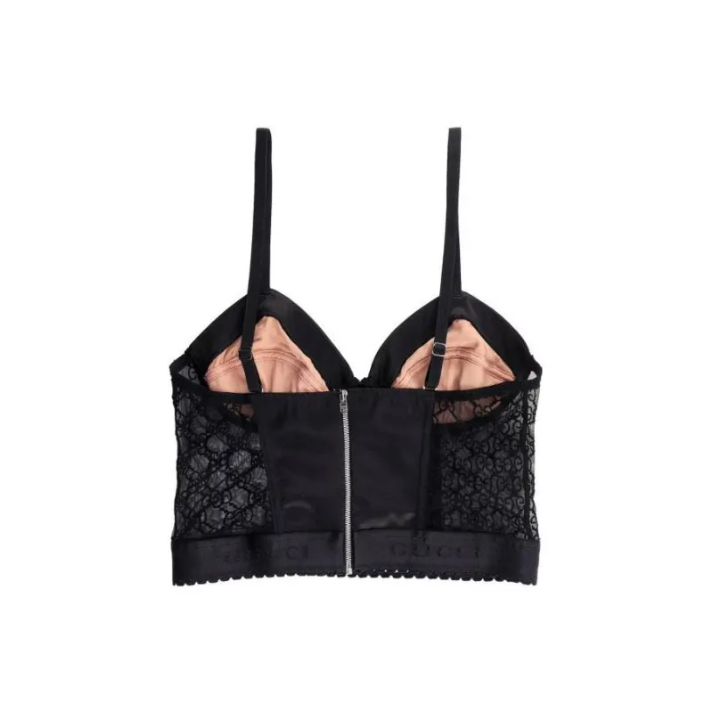 GUCCI Gg Tulle Corset Top-1