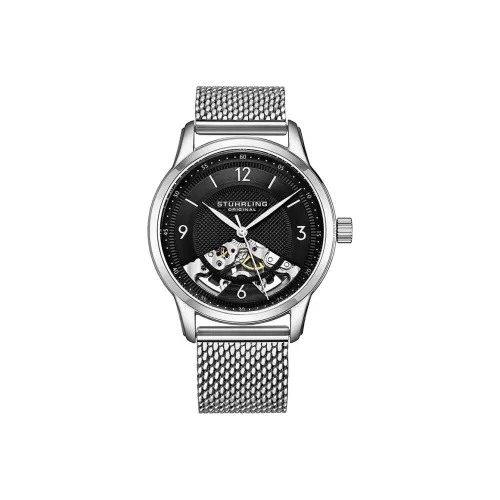 KANGOL Mechanical Movement Stainless Steel Watchband Watch Mens Watches Cut Out Dial