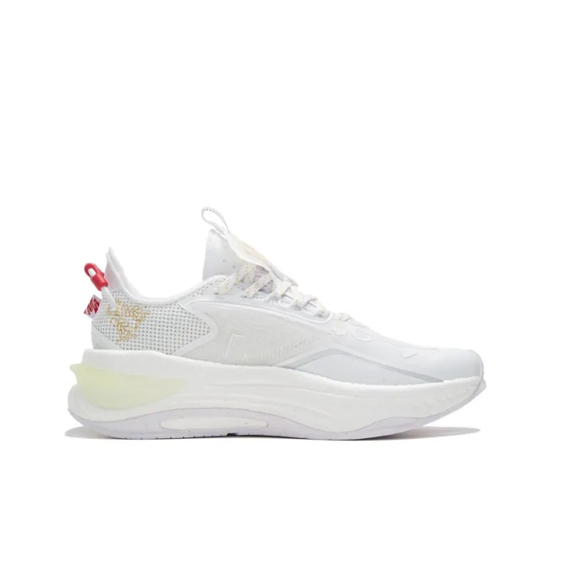 LiNing Exceed 6 Photochromic Cushioning, Slip Resistant, And Abrasion Resistant Low Top Casual Shoes Women's White-1