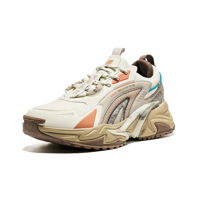 Erke Shock Absorbers With Slip Resistant Features Low Top Casual Shoes Men's-2