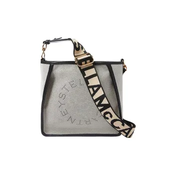 Stella McCartney Polyurethane Shoulder Bag, Crossbody Bag Women's White/Black