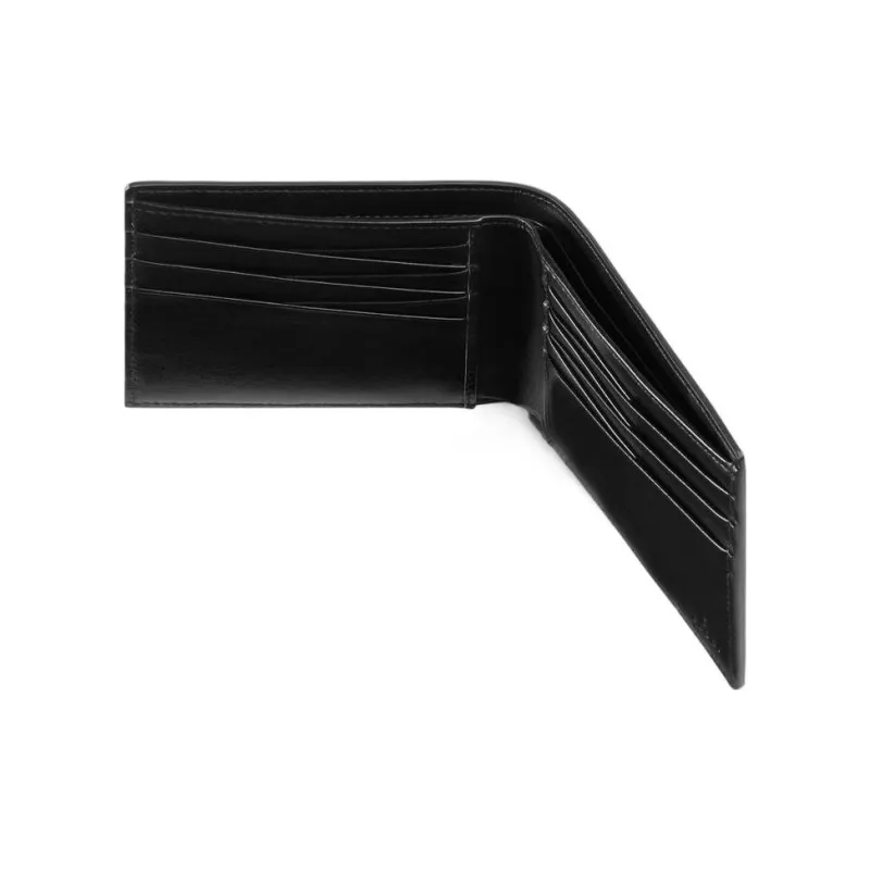 GUCCI Leather Card Clip Wallets Men's Black-3