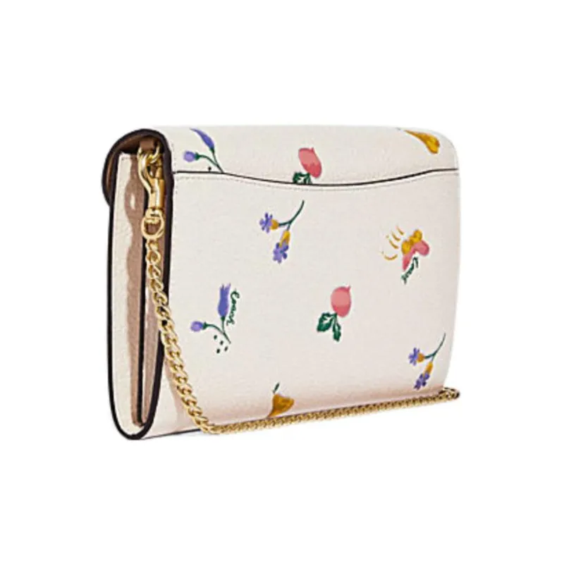 COACH Tammie Cow Leather Shoulder Bag Crossbody Bag Clutches Small Size Women's White-1