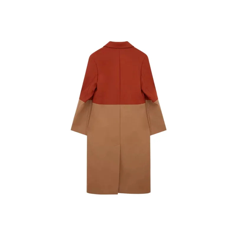 Paul Smith Velvet-feel Coat Women's Orange-1