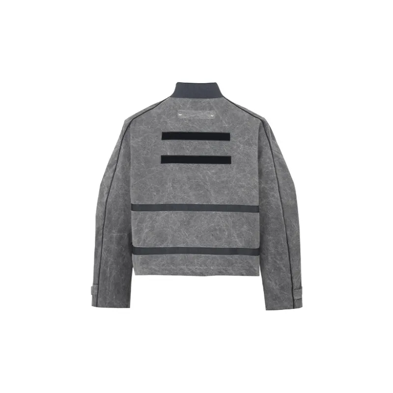 ATELIER BLEU Loose Fit Thickened Pilot Jacket Unisex Gray-3