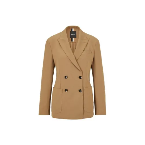 HUGO BOSS Coats Unisex Brown