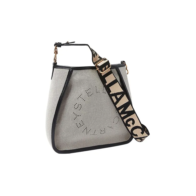 Stella McCartney Polyurethane Shoulder Bag, Crossbody Bag Women's White/Black-1