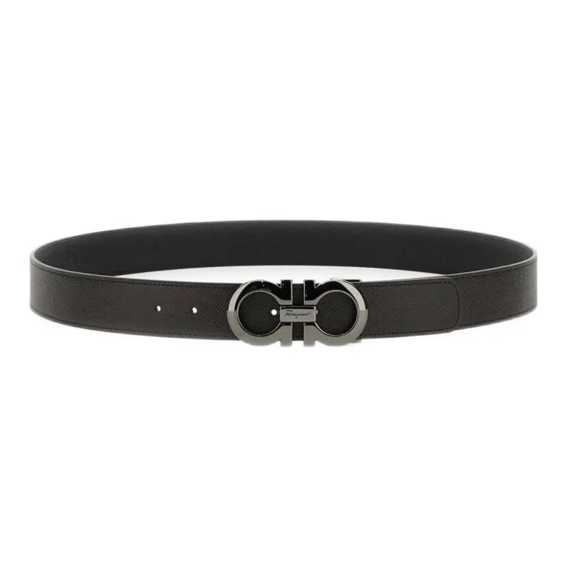 FERRAGAMO Smooth Buckle Comfortable Fashion Men's-0