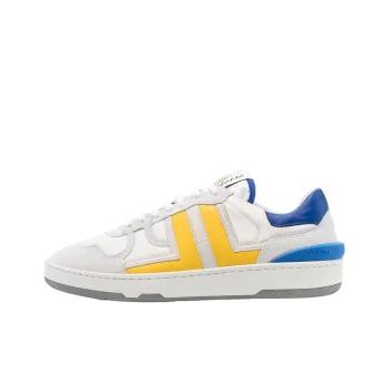 Lanvin Clay Low Top White Yellow Blue