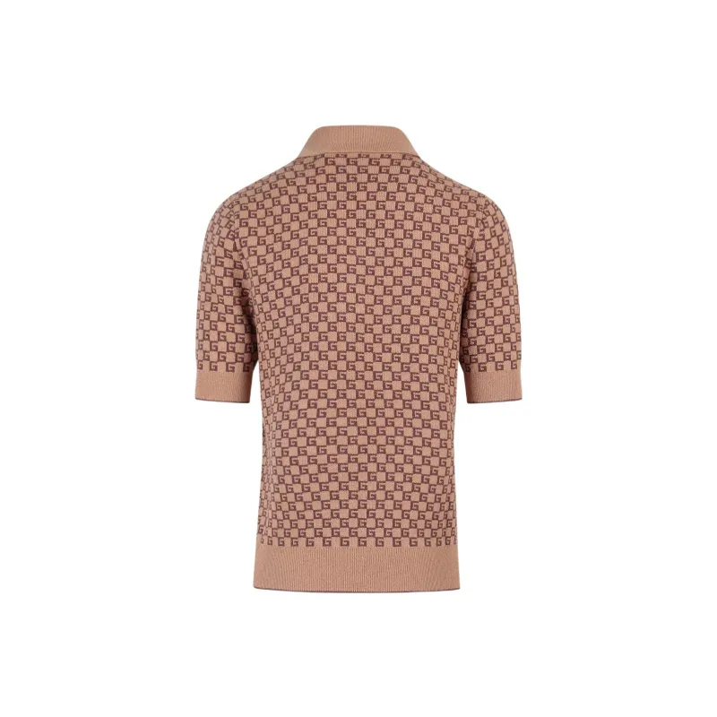 GUCCI Square G Wool jacquard Knitted Top-1
