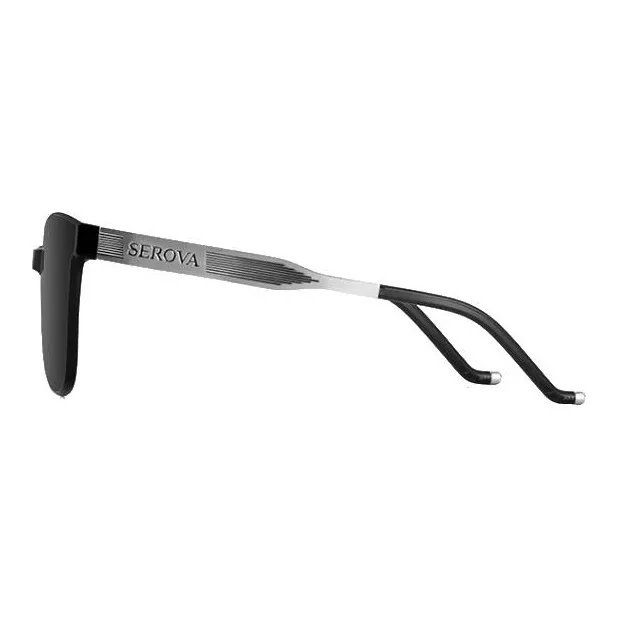 SEROVA Plate And Metal Square Sunglasses Unisex-7