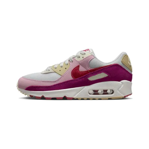 Nike Air Max 90 Casual Shoes Men Low-Top Pink/White