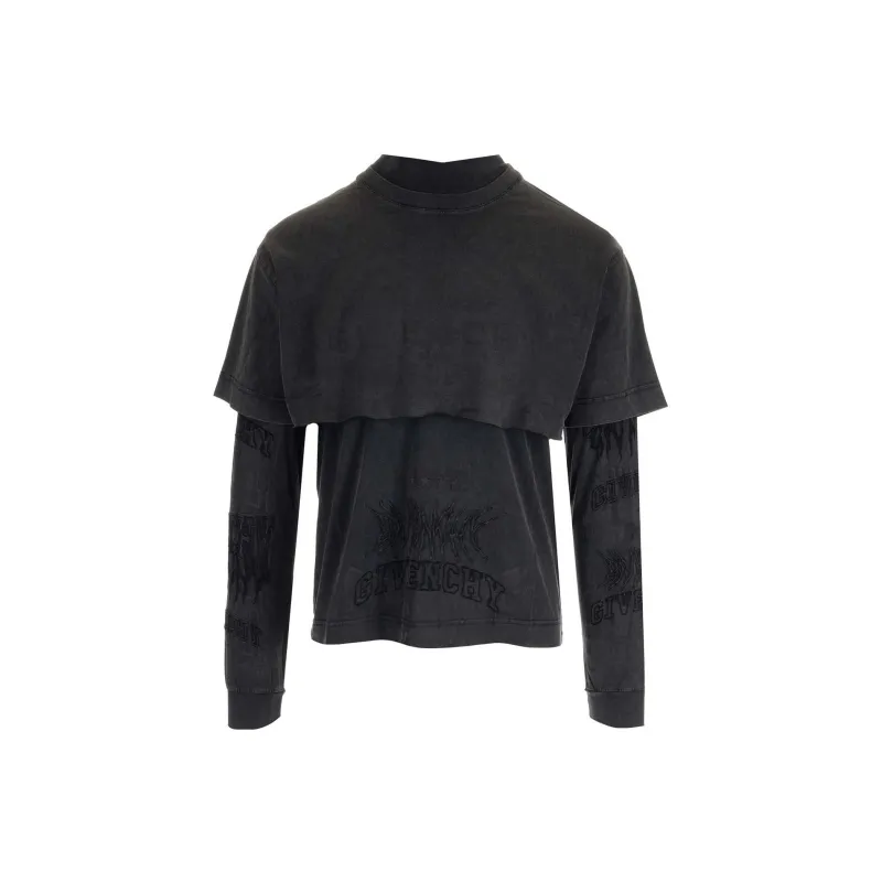 Givenchy T-Shirts Men Gray-0