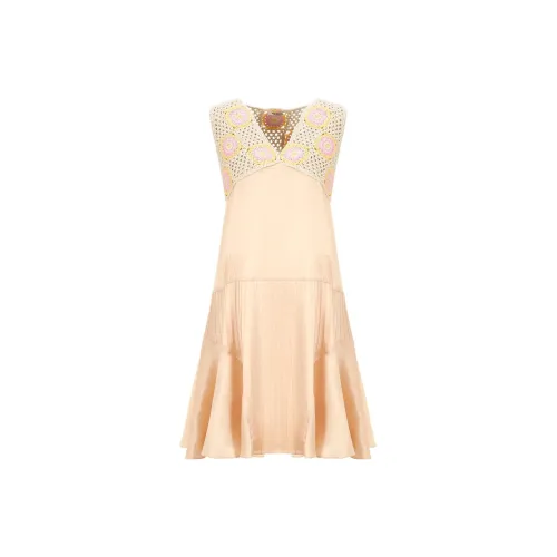 MIU MIU Sleeveless Dresses Women's Orange