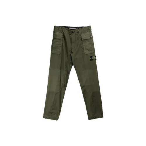 STONE ISLAND Cargo Pants Men Green