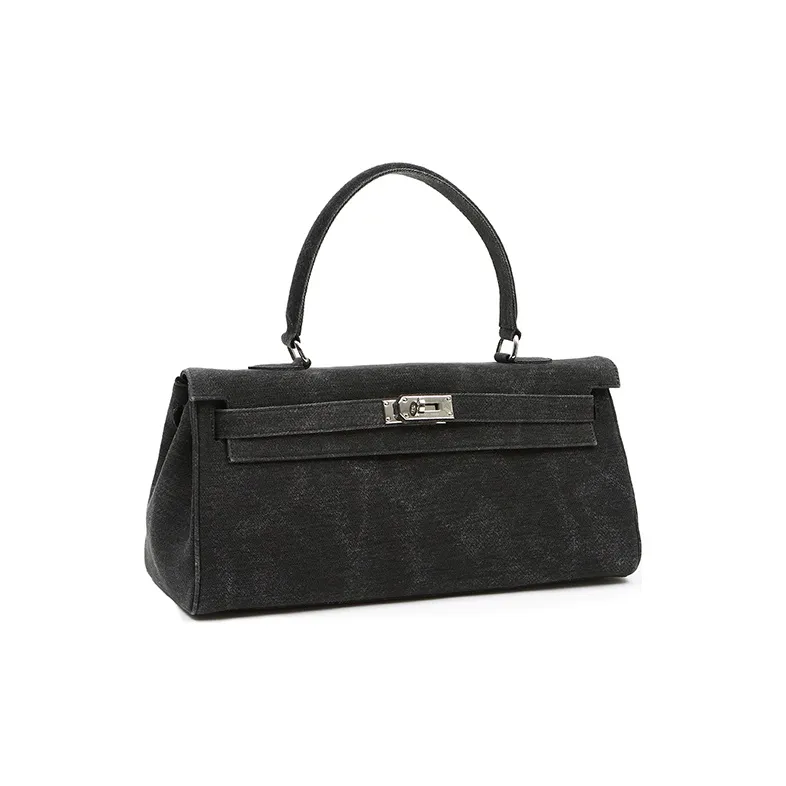 Margin Goods Handbag Shoulder Bag Large Size Women's Blue/Black-1