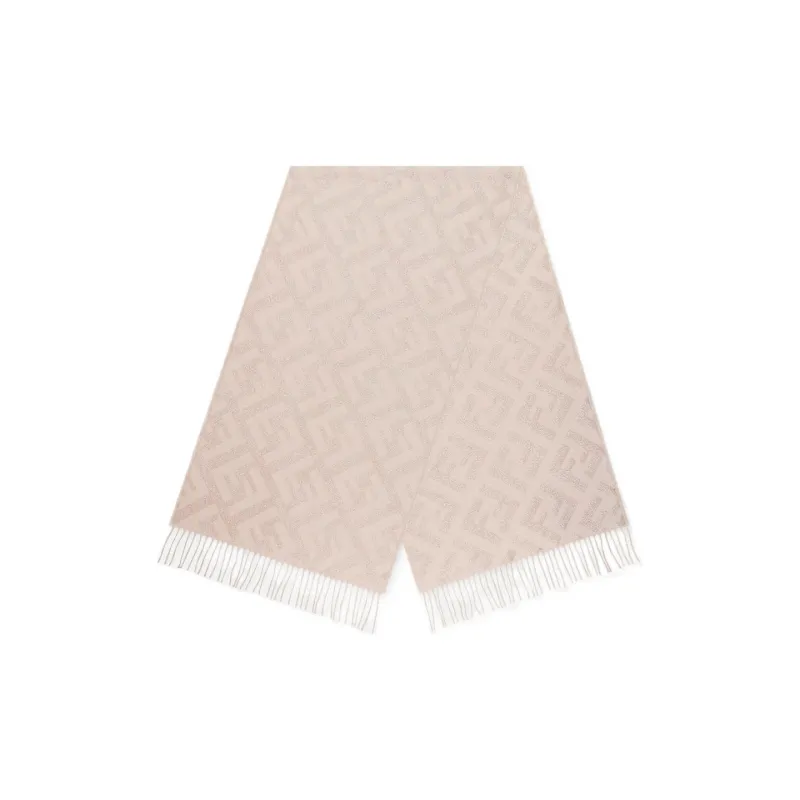 FENDI Ff Jacquard Fringed Edge Scarf-0