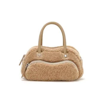 Omentar Lambswool Plush Bag Frog Bag Shoulder Bag Crossbody Bag Handbag Women's Multicolor