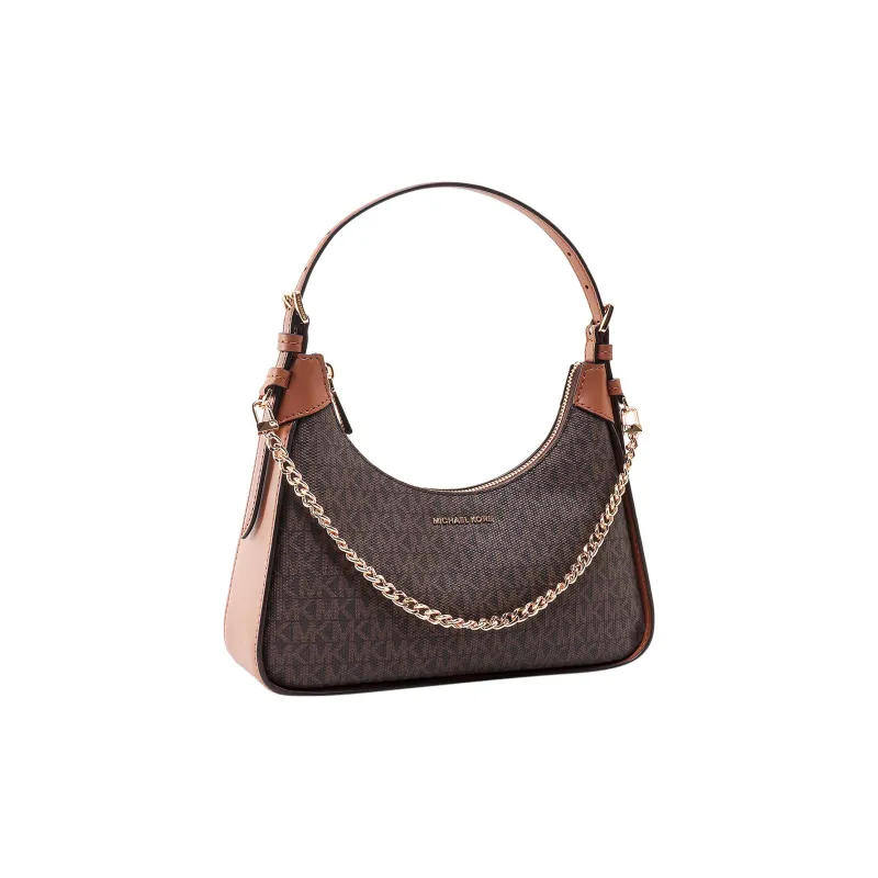 MICHAEL KORS Cotton Leather Handbag, Shoulder Bag Women's Brown-1