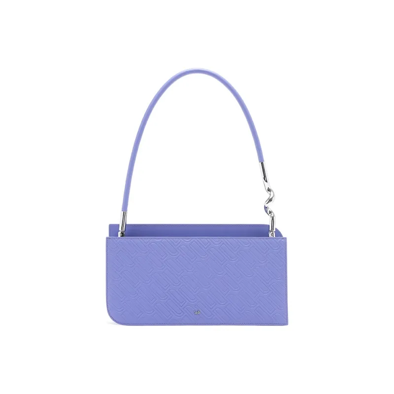 IAB Cow Leather Shoulder Bag Regular Women's Midnight Black/Daylily Purple/Grass Green-1