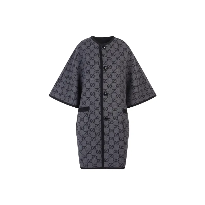GUCCI Gg Supreme Reversible Wool Coat-1