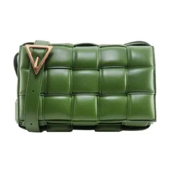 Bottega Veneta PaddedCASSETTE Lambskin Shoulder Bag Crossbody Bag Women's Green