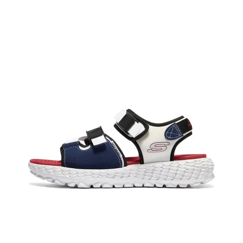 Skechers Monster Beach Sandals Men White/Blue/Black