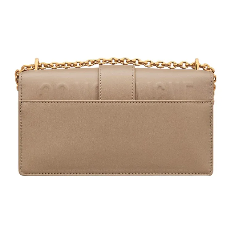 DIOR 30 Montaigne Calfskin Handheld Shoulder Bag Crossbody Bag Small Size Women's Hazelnut Brown-3