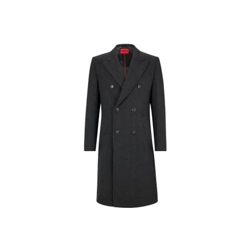 HUGO BOSS Coats Men Gray