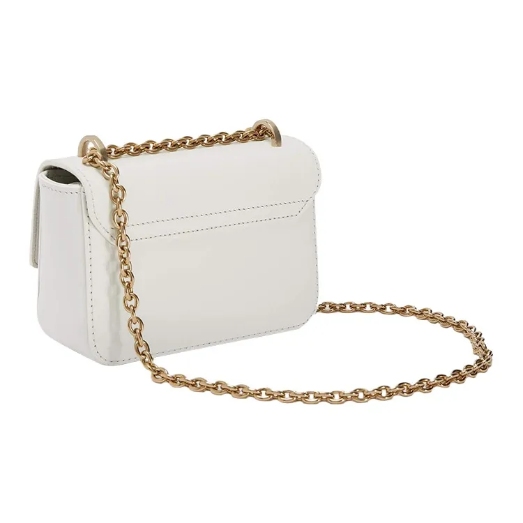 Furla Metropolis Collection Calfskin Shoulder Bag Crossbody Bag Mini Women's White-2