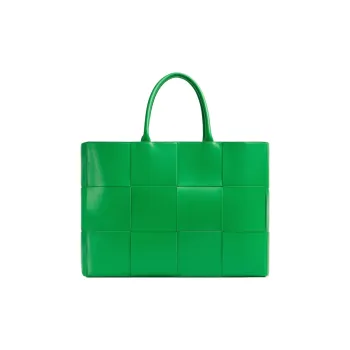 Bottega Veneta ARCO Cow Leather Tote Bag Shopping Bag Handbag Large Size Men's Parrot Green