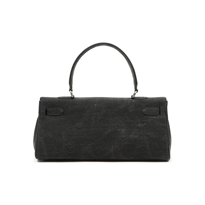 Margin Goods Handbag Shoulder Bag Large Size Women's Blue/Black-2