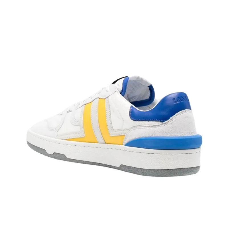 Lanvin Clay Low Top White Yellow Blue-4
