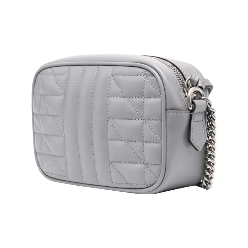 GUCCI GG Marmont Calfskin Camera Bag Shoulder Bag Crossbody Bag Mini Women's Gray-1