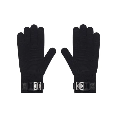 Givenchy Knit Gloves Unisex Black