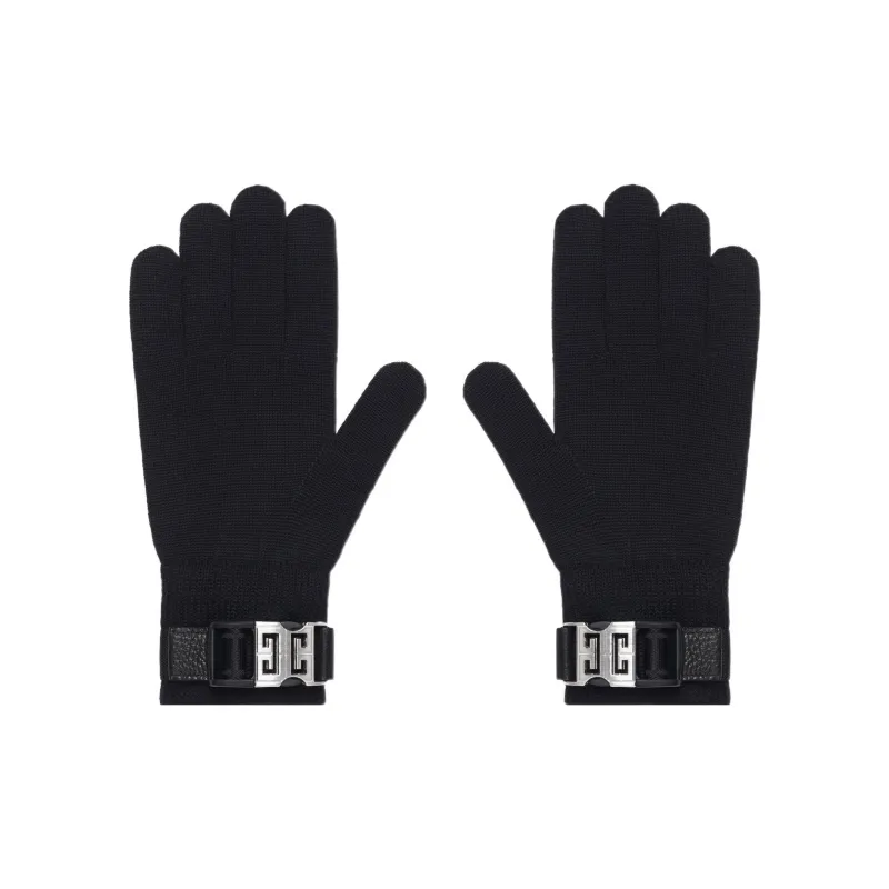 Givenchy Knit Gloves Unisex Black-0