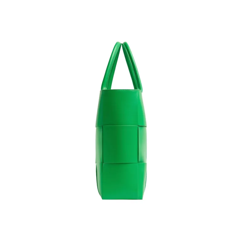 Bottega Veneta ARCO Cow Leather Tote Bag Shopping Bag Handbag Large Size Men's Parrot Green-1
