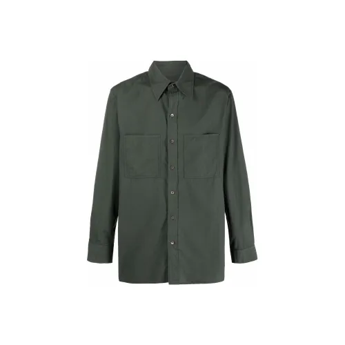 Lemaire Shirts Men Green