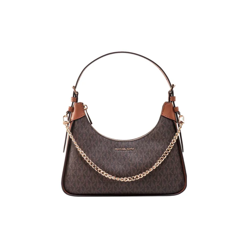 MICHAEL KORS Cotton Leather Handbag, Shoulder Bag Women's Brown-0