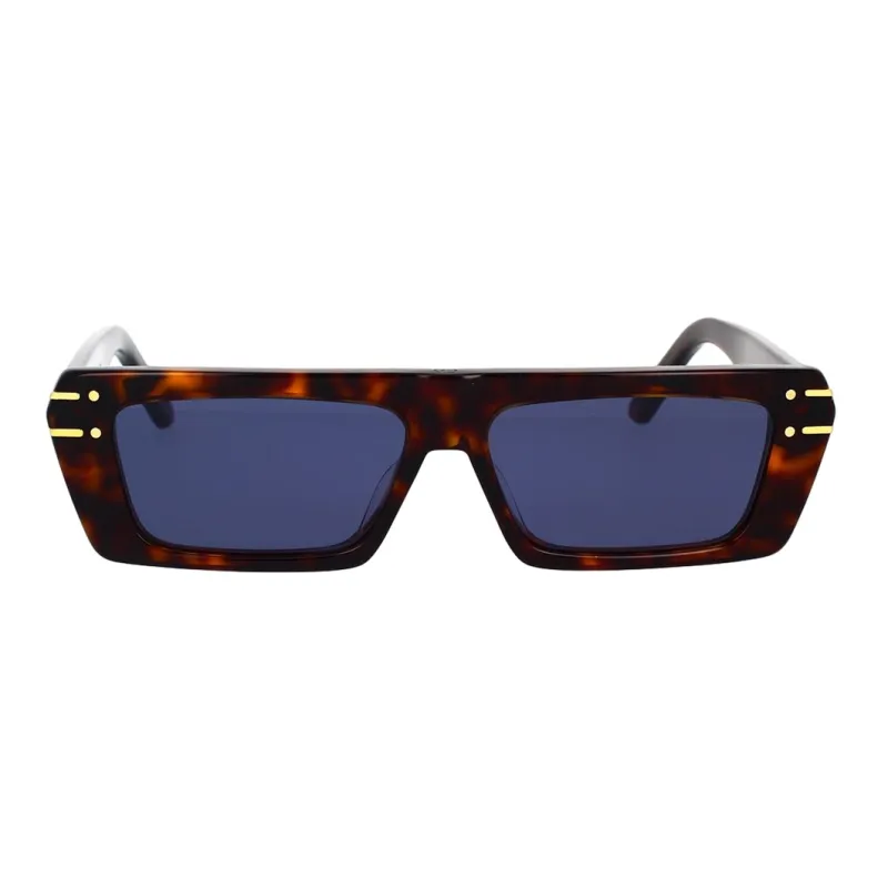 DIOR Irregular Shape Sunglasses Unisex Brown-1