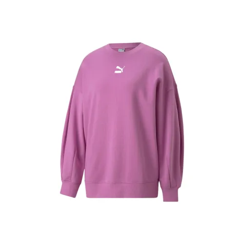 PUMA Sweatshirts Women's Pink Purple