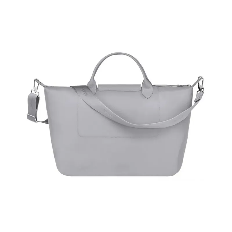 LONGCHAMP Le Pliage Canvas Dumpling Bag Handbag Shoulder Bag Crossbody Bag Large Size Women's Gray-2